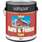 Valspar 018.3121-70.007 Latex Paint & Primer In One Flat Barn & Fence Paint White 1 Gal.