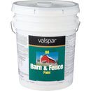 Valspar 018.2125-11.008 Oil Paint & Primer In One Low Sheen Barn & Fence Paint Red 5 Gal.