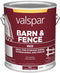 Valspar 018.2121-11.007 Oil Paint & Primer In One Low Sheen Barn & Fence Paint Red 1 Gal.